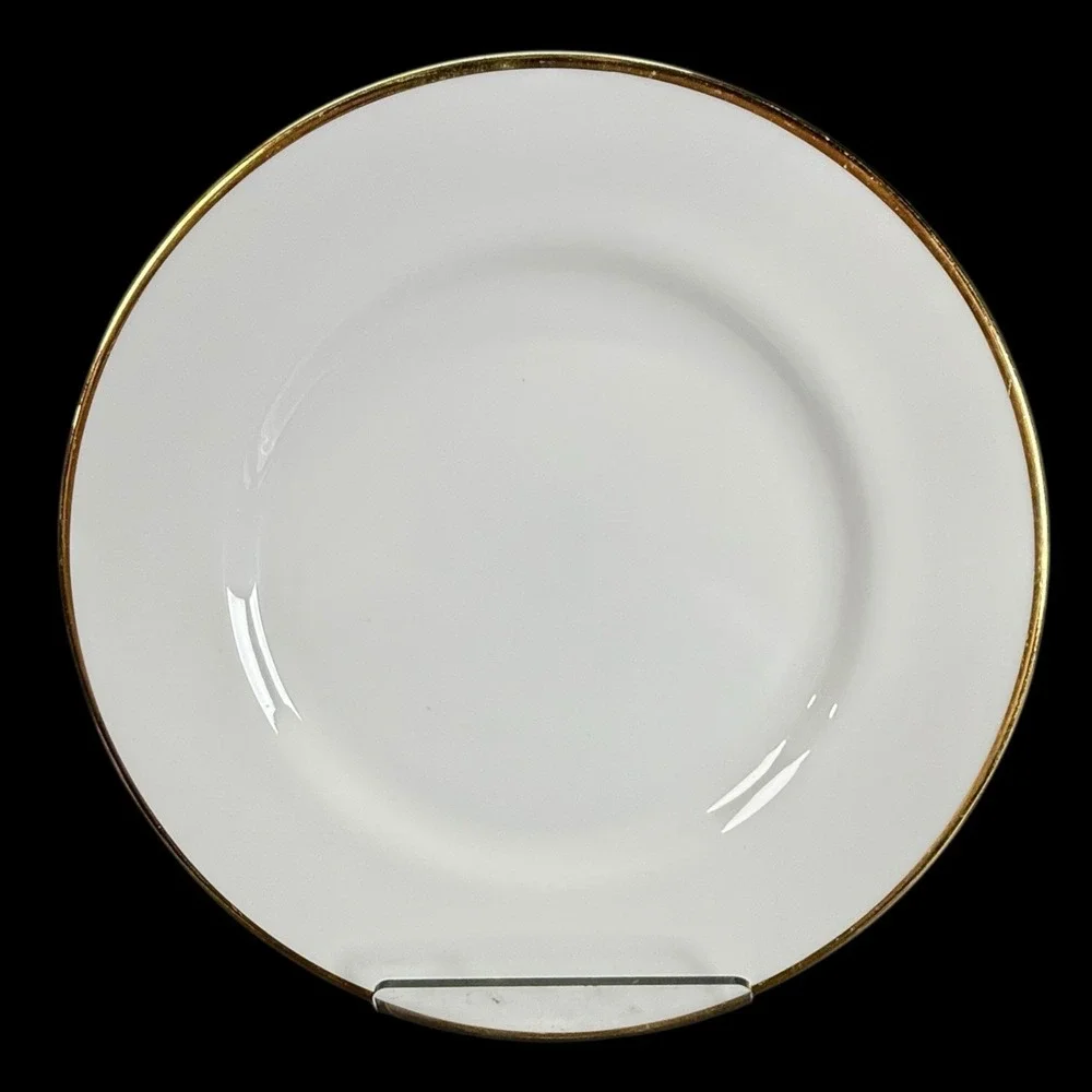 PIER 1 Gold Rim White 7.5